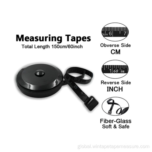 Discount product 60" Retractable Black Mini Tape Measure Manufactory